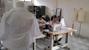 実技試験(ミシン縫製)